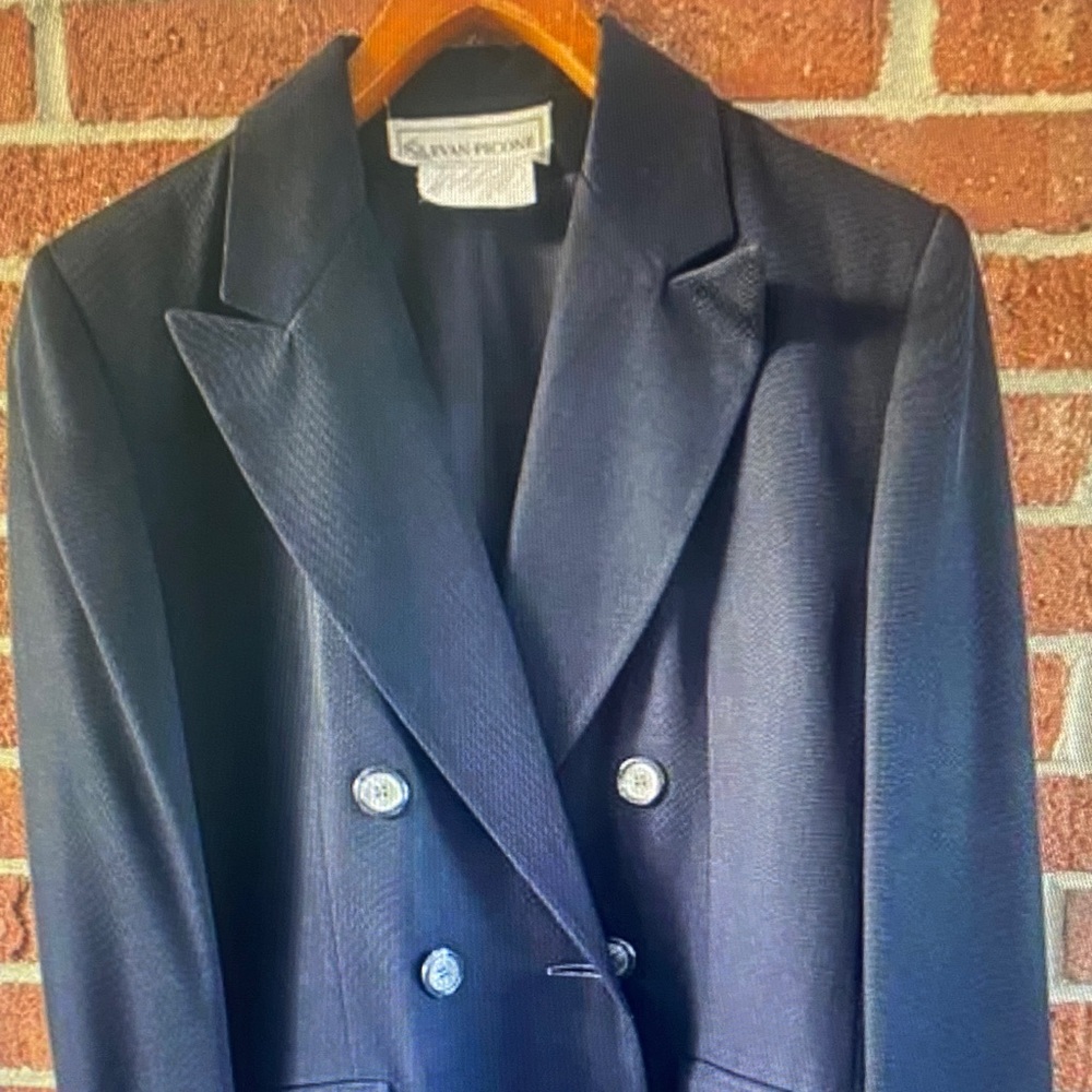 Vintage Evan-Picone Wool Black Blazer